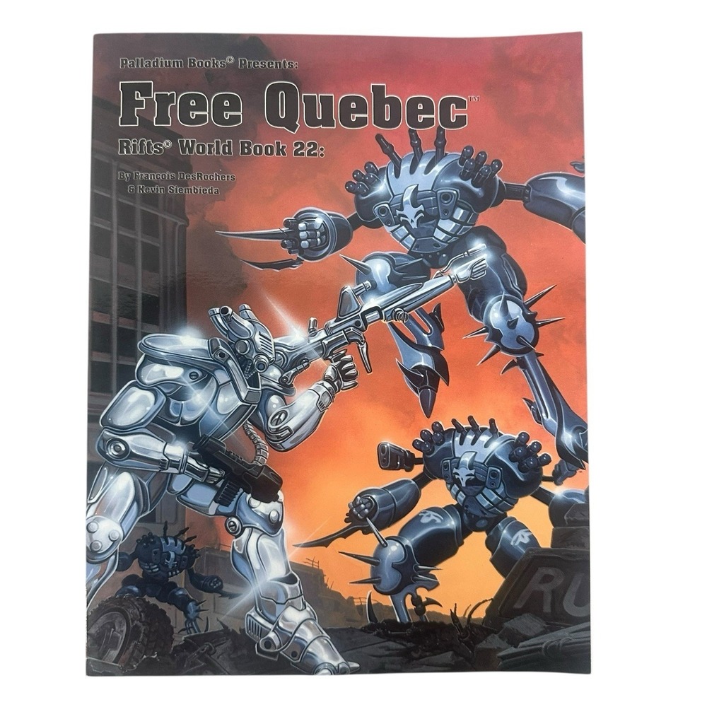 Palladium Books Rifts World Book 22 Free Quebec RPG Sourcebook 9781574570304